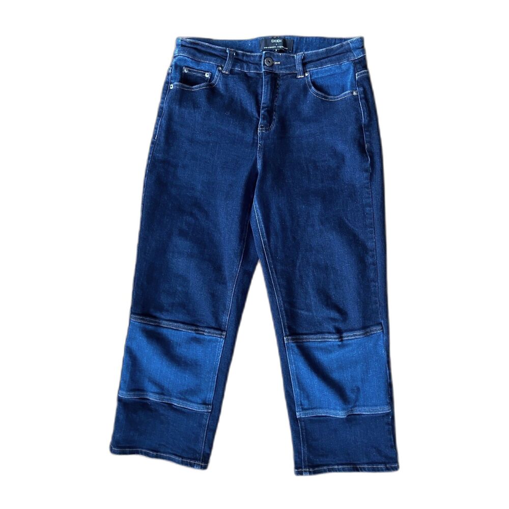 Erdem x Universal Standard Blue Wide Leg Jeans Pants Trousers  Women's Size 8 - Picture 2 of 10